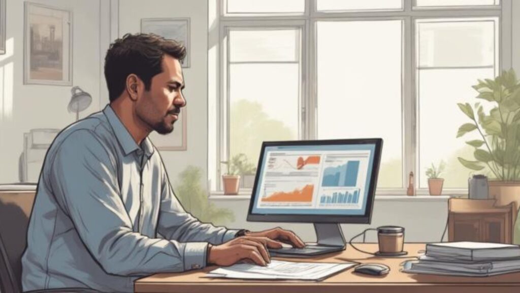 Real estate agent analyzing data and comps for pricing a home Pasadena MD