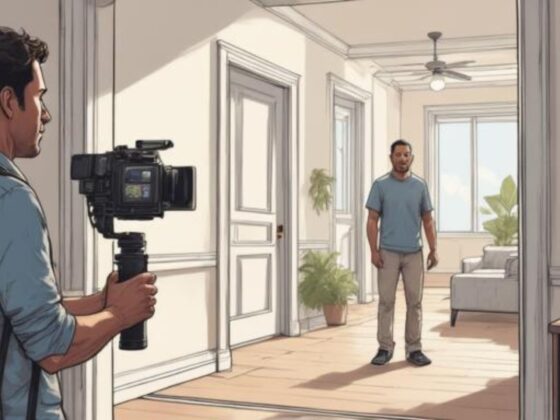 Professional real estate videographer filming a cinematic home tour in Pasadena MD to increase listing visibility and sale price