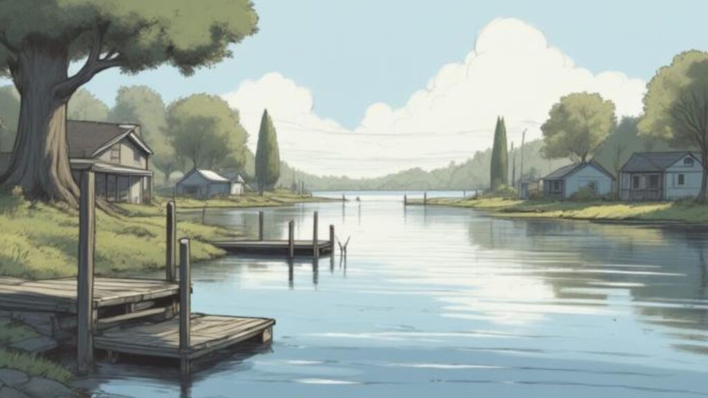 Waterfront dock along a river inlet in Arnold MD representing the Anne Arundel County real estate market