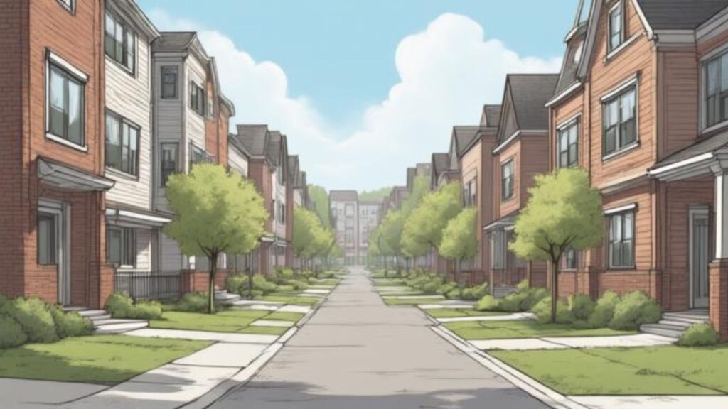 Modern planned townhome community in Glen Burnie MD representing newer Anne Arundel County real estate developments