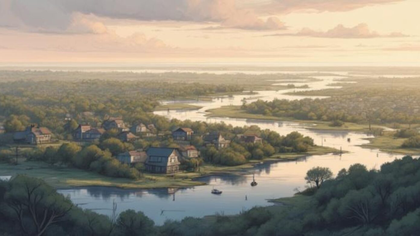 Aerial view of Anne Arundel County Maryland waterfront communities representing the regional home listing guide