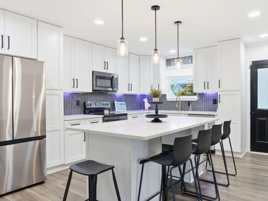 Kitchen in 7803 Outing Avenue Pasadena MD 21122 listed for sale by James Bowerman Realtor with Real Creative Group of Douglas Realty