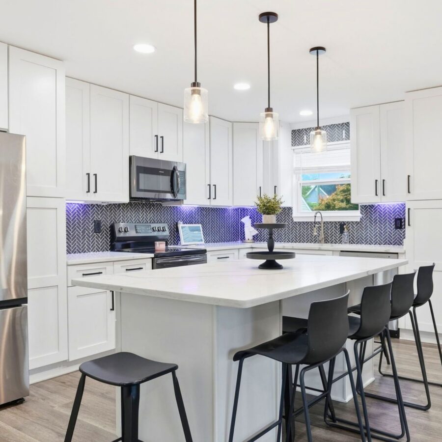 Kitchen in 7803 Outing Avenue Pasadena MD 21122 listed for sale by James Bowerman Realtor with Real Creative Group of Douglas Realty